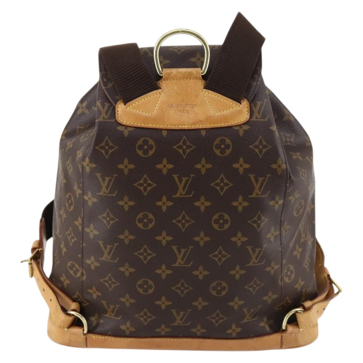 LOUIS VUITTON Monogram Montsouris GM Backpack M51135 LV Auth BA6427