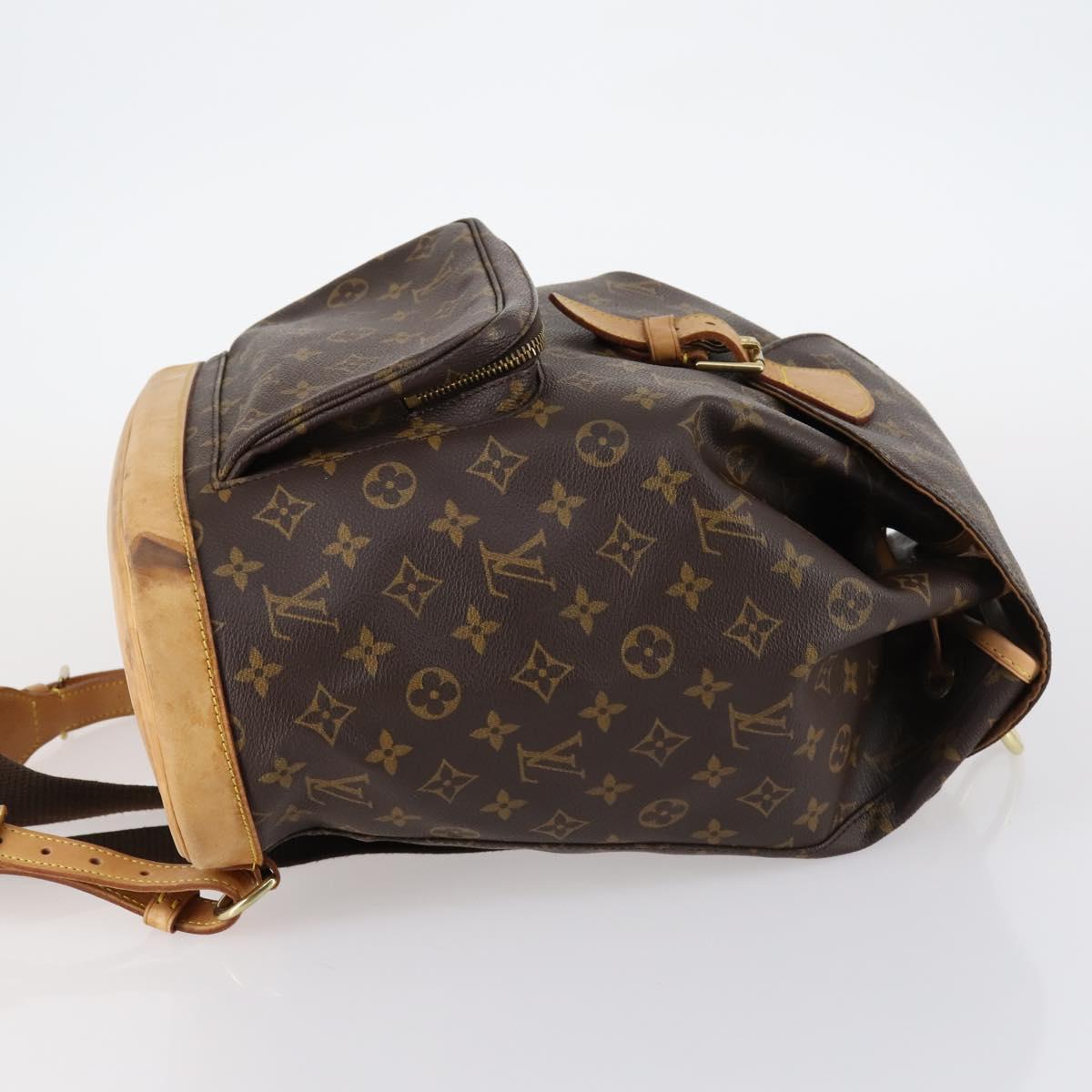 LOUIS VUITTON Monogram Montsouris GM Backpack M51135 LV Auth BA6427