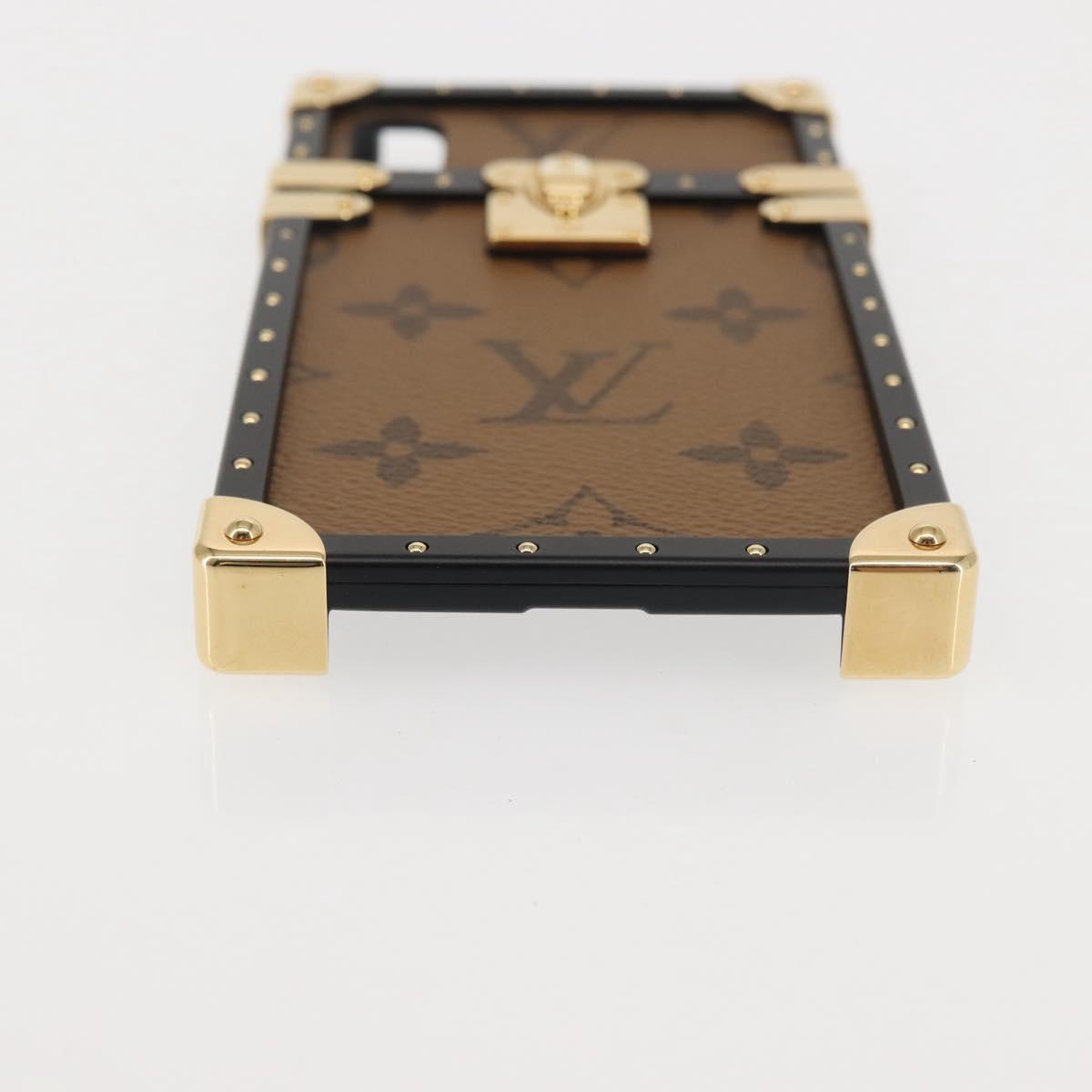 LOUIS VUITTON Reverse iPhoneX/iPhoneXS Eye Trunk iPhone Case M62619 Auth BA6432