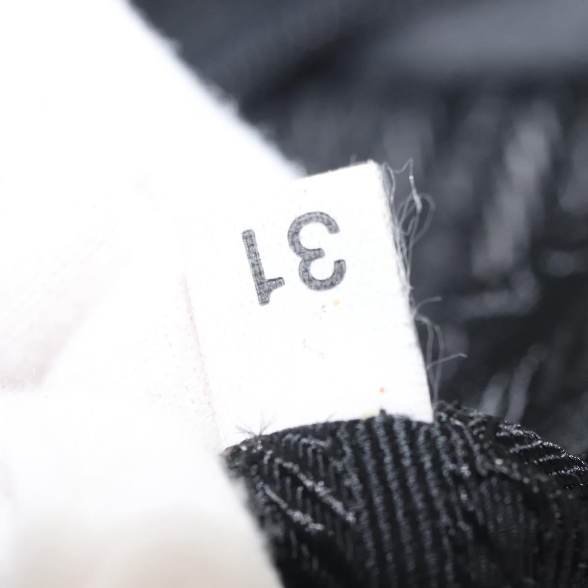 PRADA Tote Bag Nylon Black Silver Auth BA6439