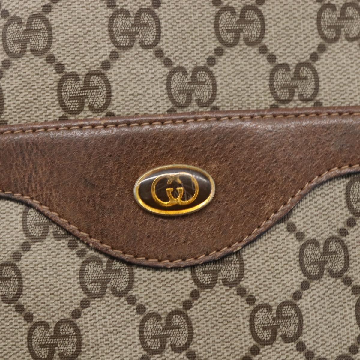 GUCCI GG Supreme Web Sherry Line Tote Bag PVC Beige Gold 39 02 003 Auth BA6448