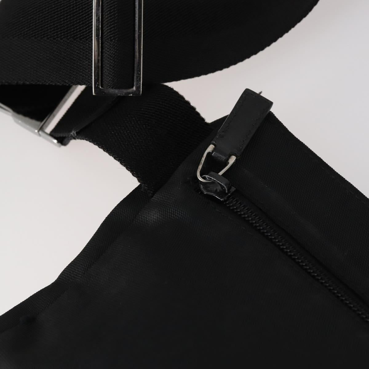 GUCCI Waist bag Nylon Black 28566 Auth BA6449