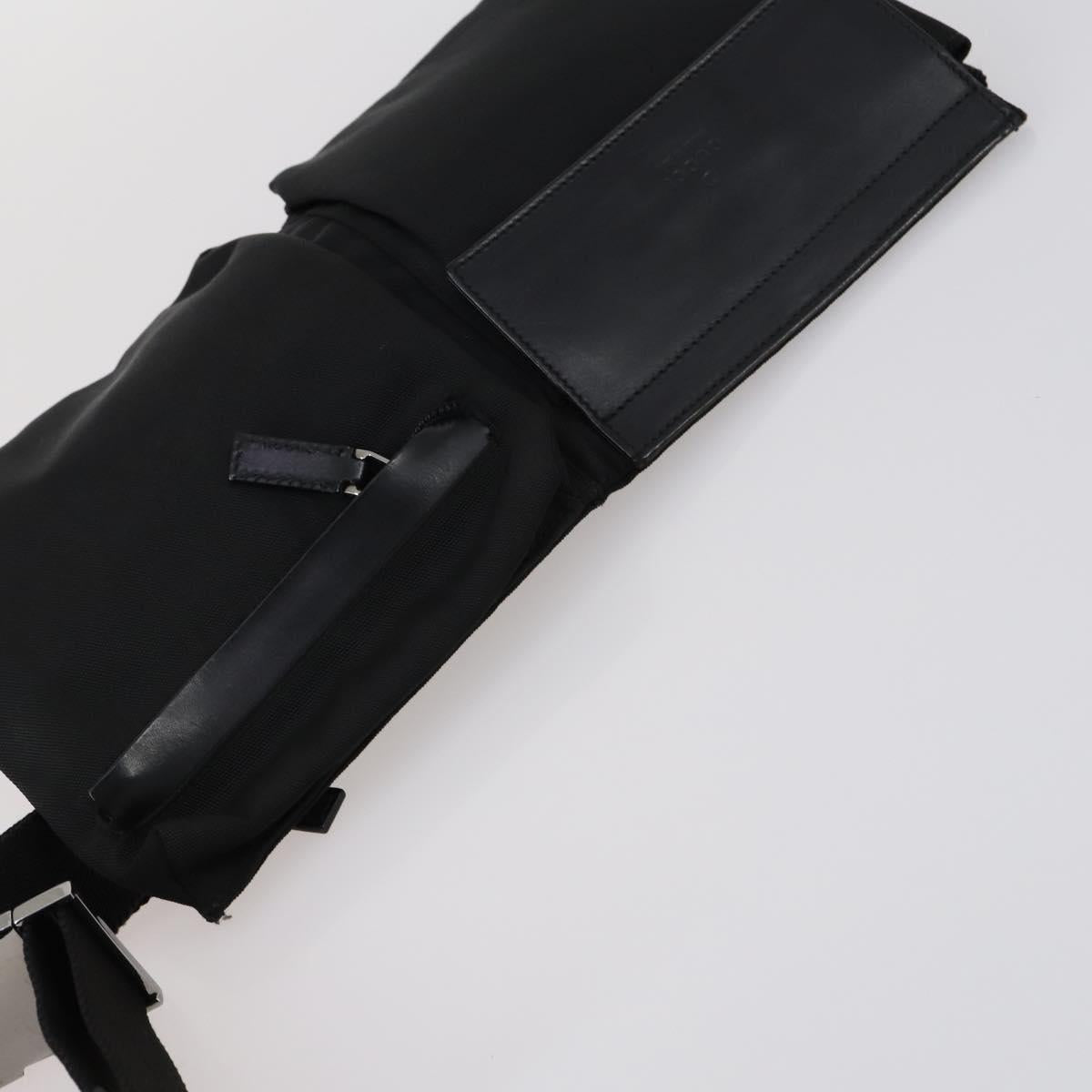 GUCCI Waist bag Nylon Black 28566 Auth BA6449