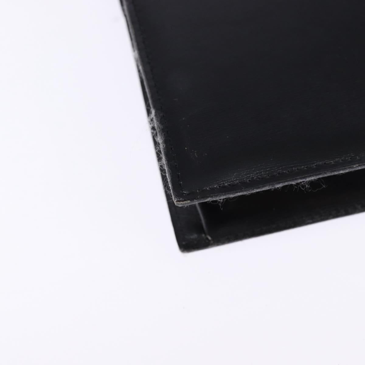 Christian Dior Shoulder Bag Leather Black Gold Auth BA6450