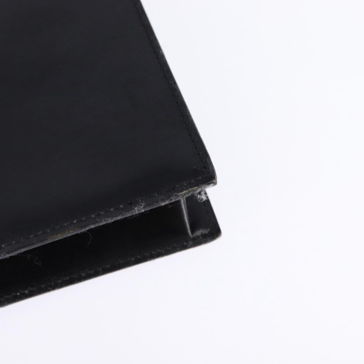 Christian Dior Shoulder Bag Leather Black Gold Auth BA6450