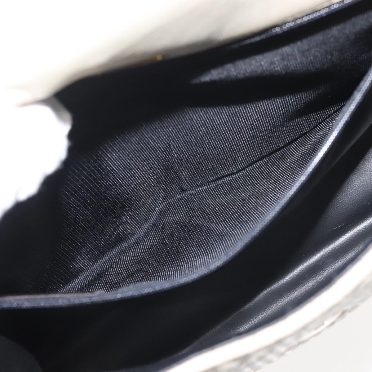 BALLY Quilted Hand Bag Leather Beige Gold Auth BA6460