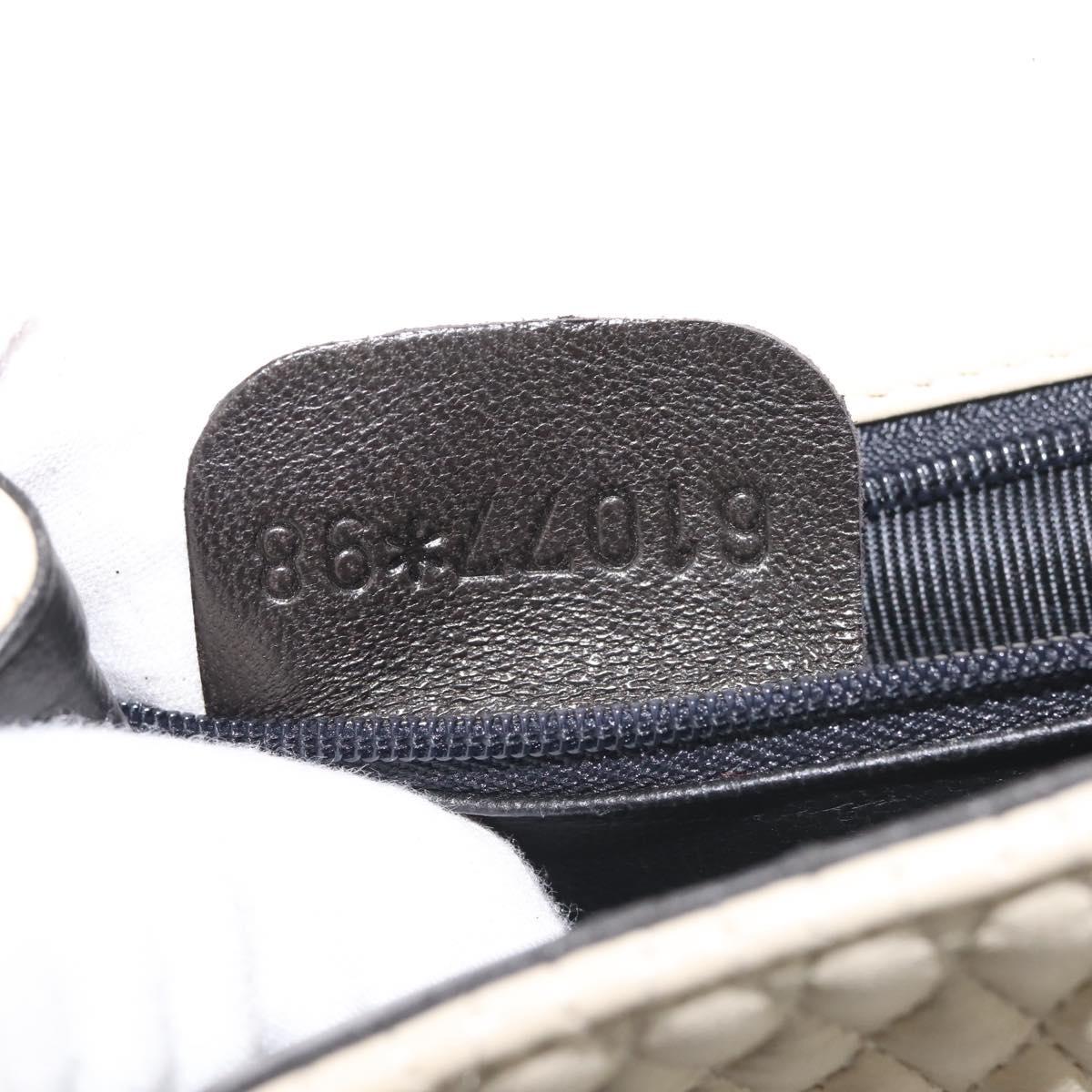 BALLY Quilted Hand Bag Leather Beige Gold Auth BA6460