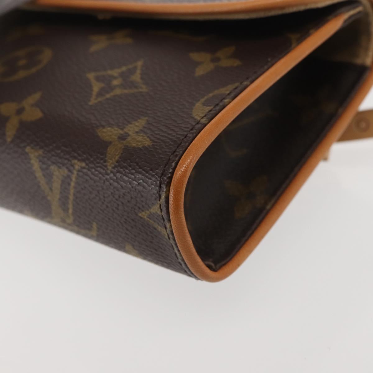 LOUIS VUITTON Monogram Pochette Florentine Waist Bag M51855 LV Auth BA6479