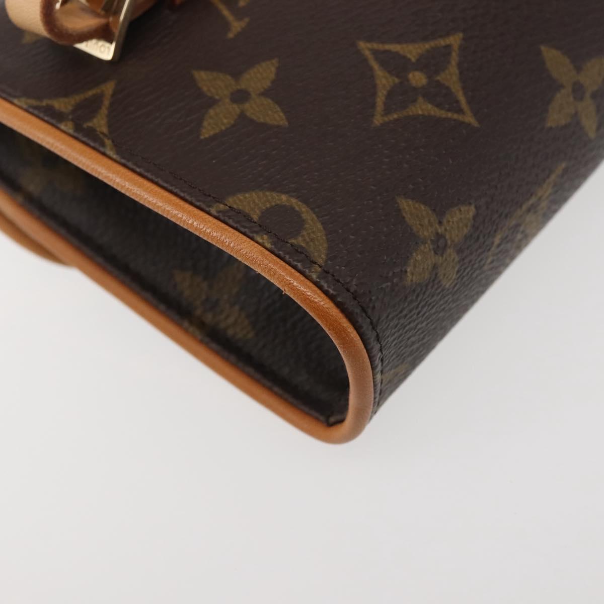 LOUIS VUITTON Monogram Pochette Florentine Waist Bag M51855 LV Auth BA6479