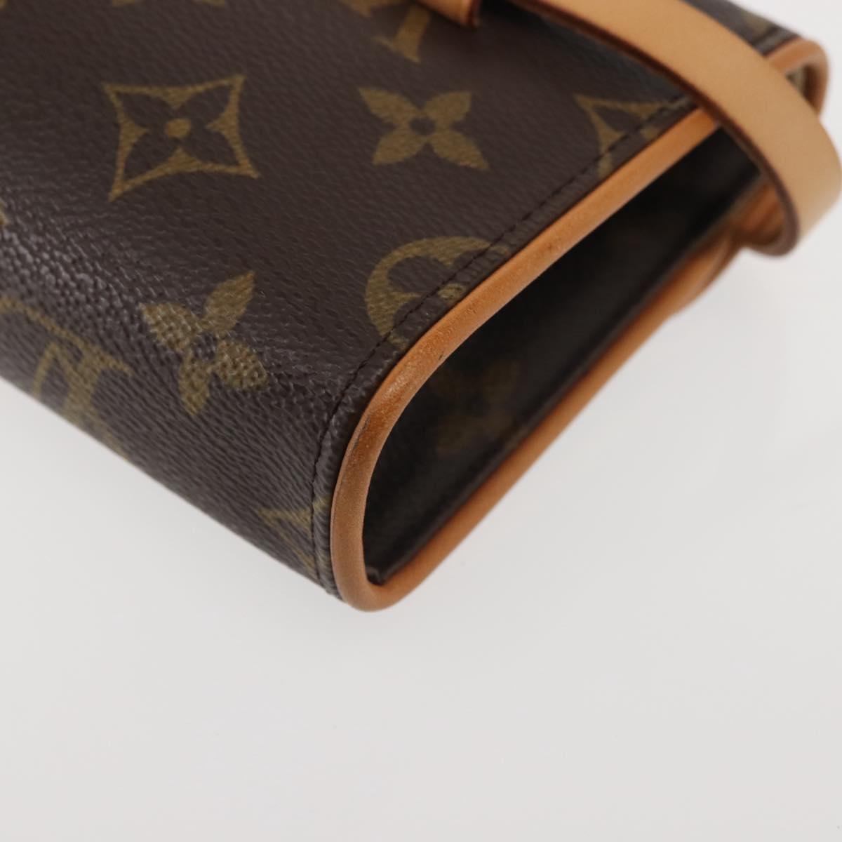 LOUIS VUITTON Monogram Pochette Florentine Waist Bag M51855 LV Auth BA6479