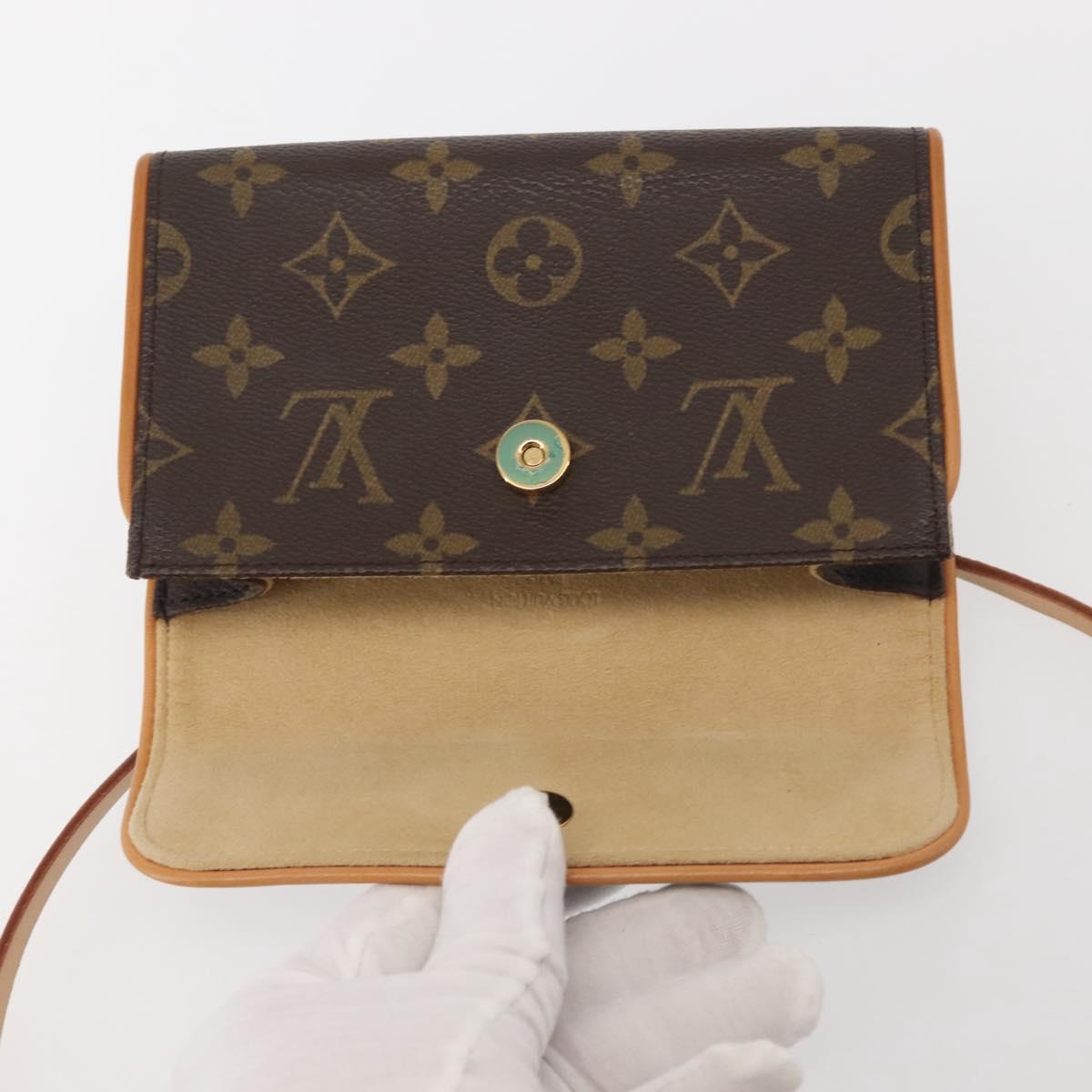 LOUIS VUITTON Monogram Pochette Florentine Waist Bag M51855 LV Auth BA6479