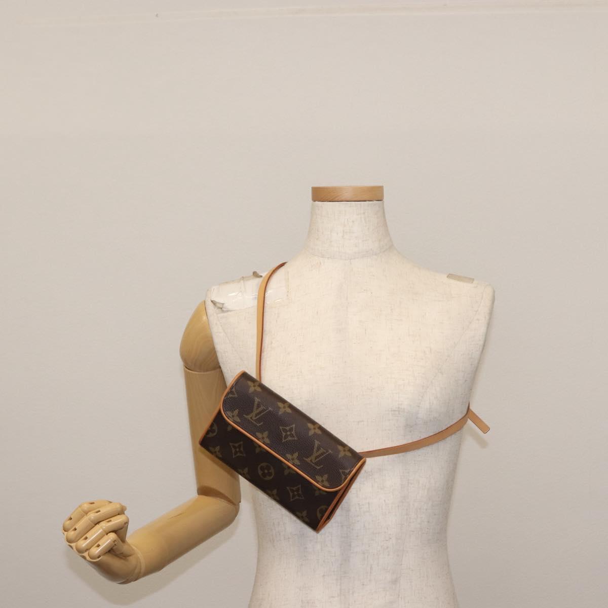 LOUIS VUITTON Monogram Pochette Florentine Waist Bag M51855 LV Auth BA6479