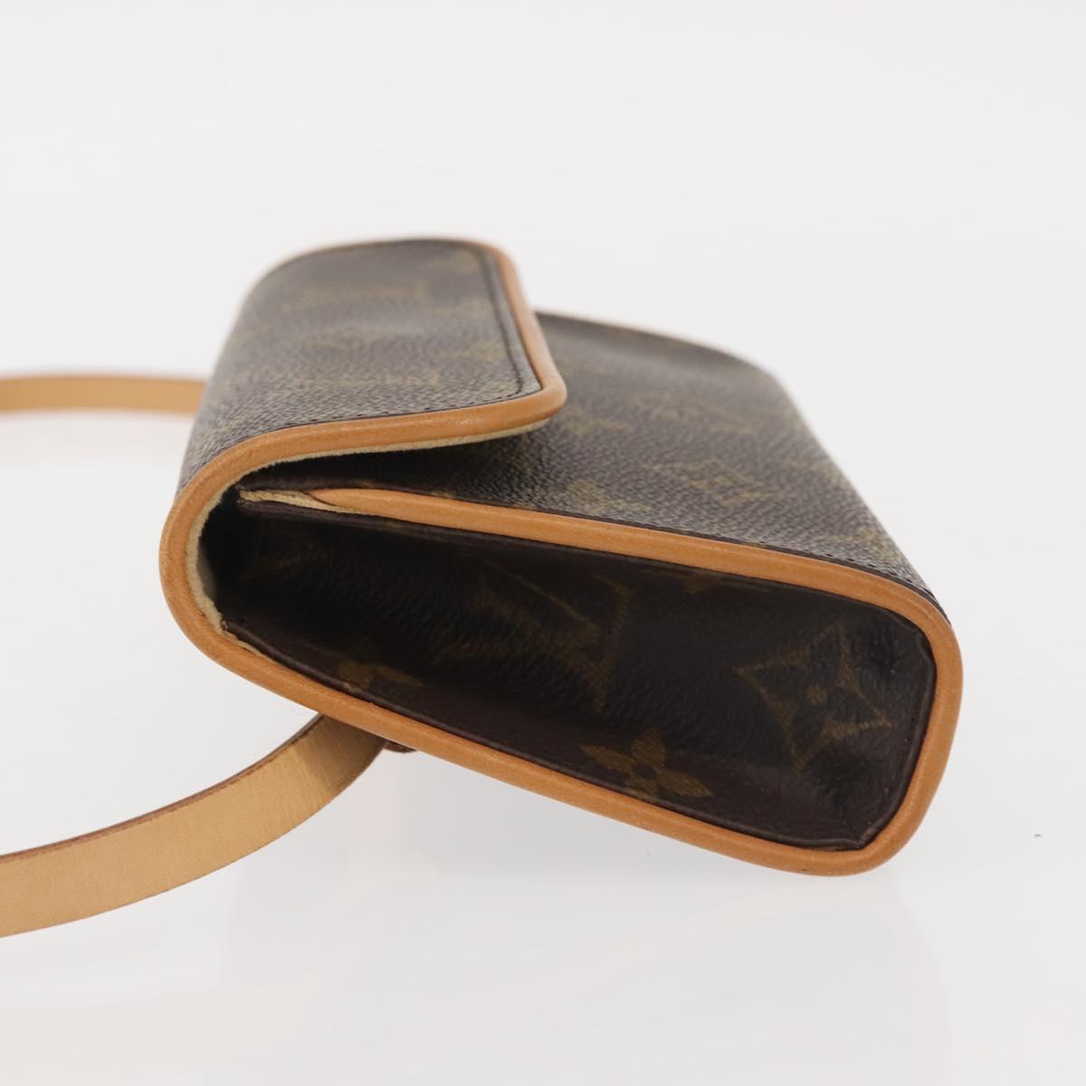 LOUIS VUITTON Monogram Pochette Florentine Waist Bag M51855 LV Auth BA6479