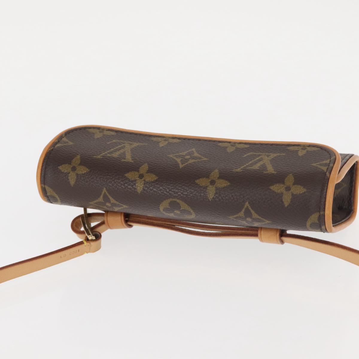 LOUIS VUITTON Monogram Pochette Florentine Waist Bag M51855 LV Auth BA6479