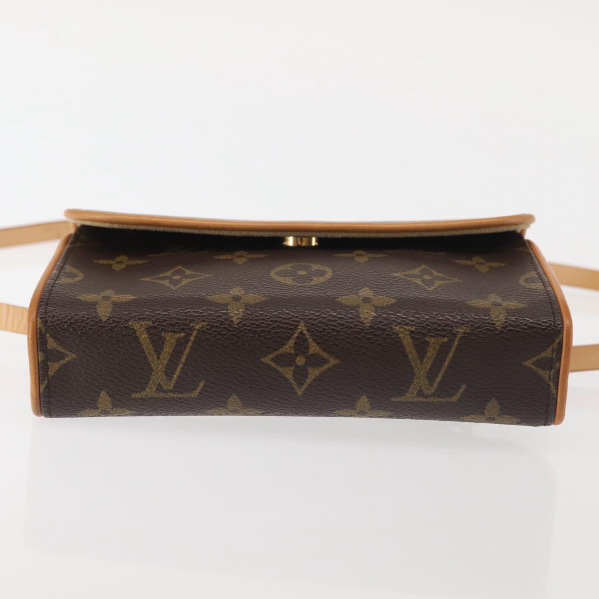 LOUIS VUITTON Monogram Pochette Florentine Waist Bag M51855 LV Auth BA6479