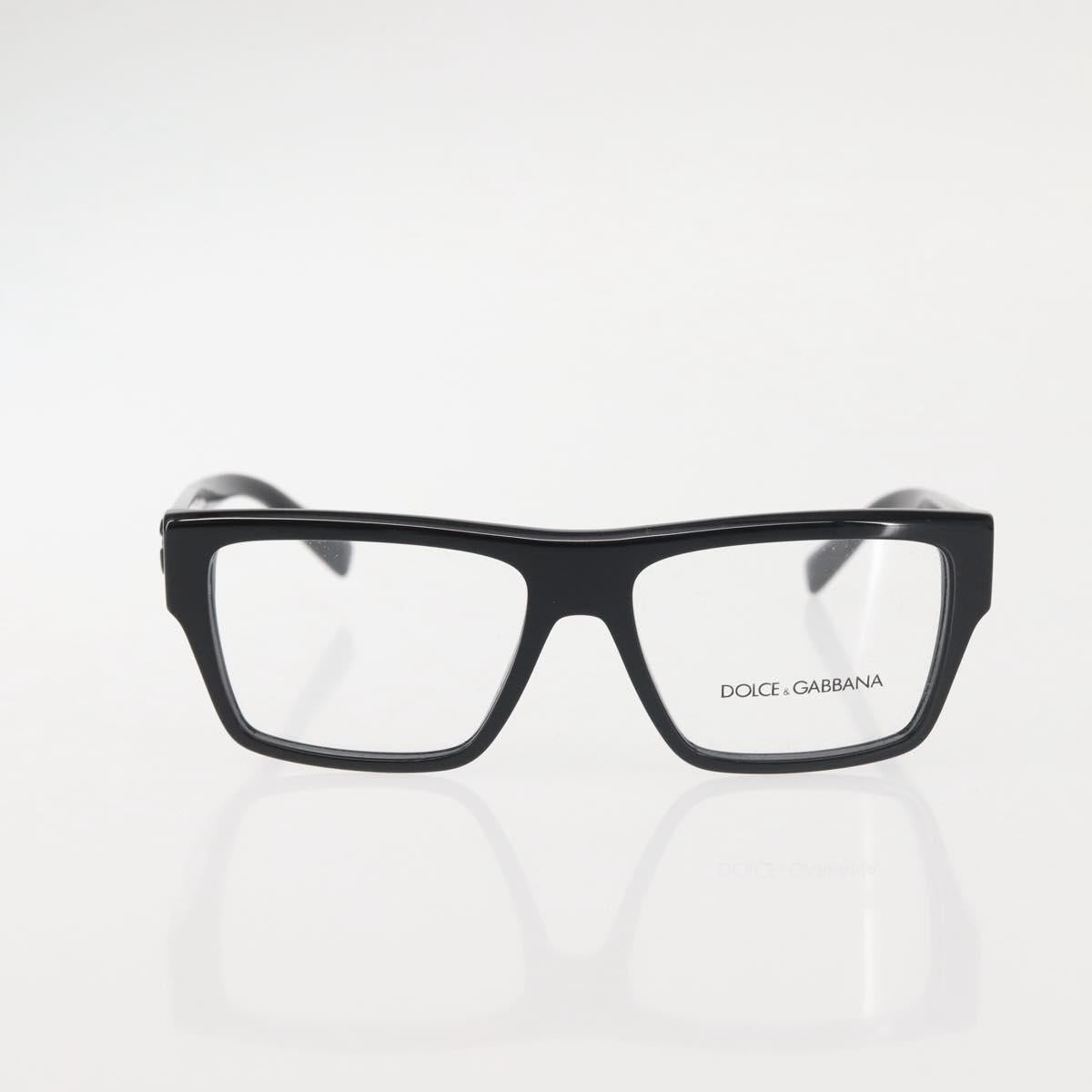 DOLCE&GABBANA PRADA Sunglasses plastic 2Set Black Auth BA6486