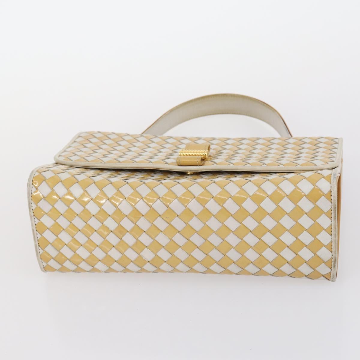 BALLY Bag Canvas Leather 3Set Black Beige Auth BA6489