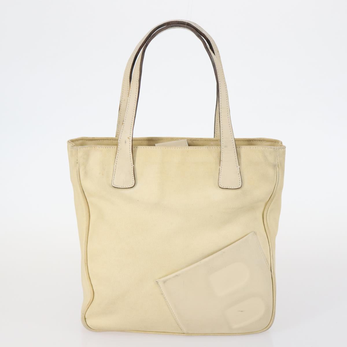 BALLY Bag Canvas Leather 3Set Black Beige Auth BA6489