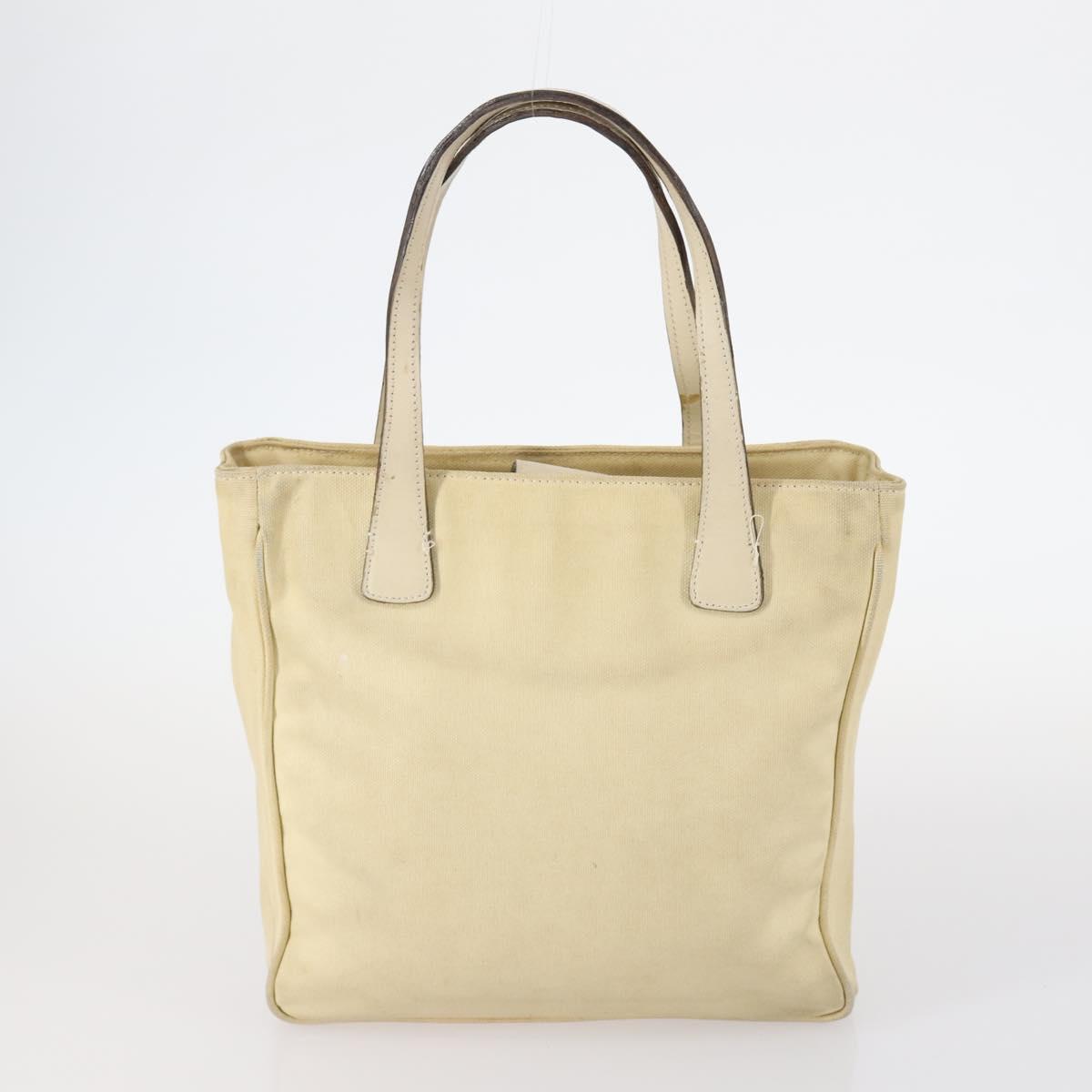 BALLY Bag Canvas Leather 3Set Black Beige Auth BA6489