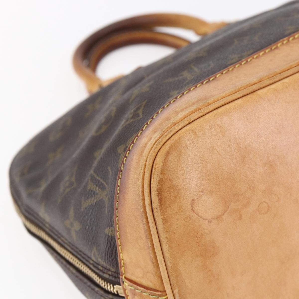 LOUIS VUITTON Monogram Alma Hand Bag M51130 LV Auth BA6493