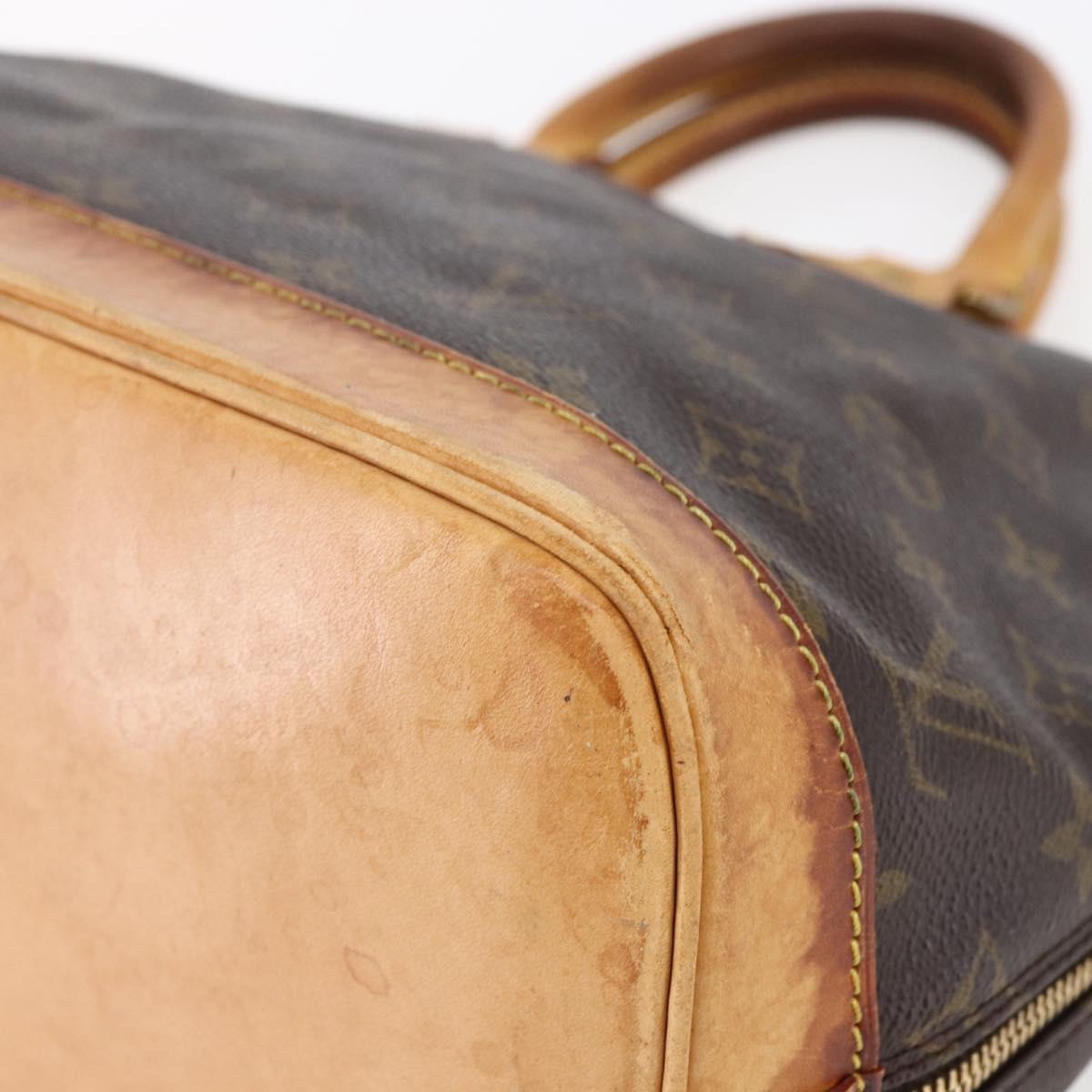 LOUIS VUITTON Monogram Alma Hand Bag M51130 LV Auth BA6493