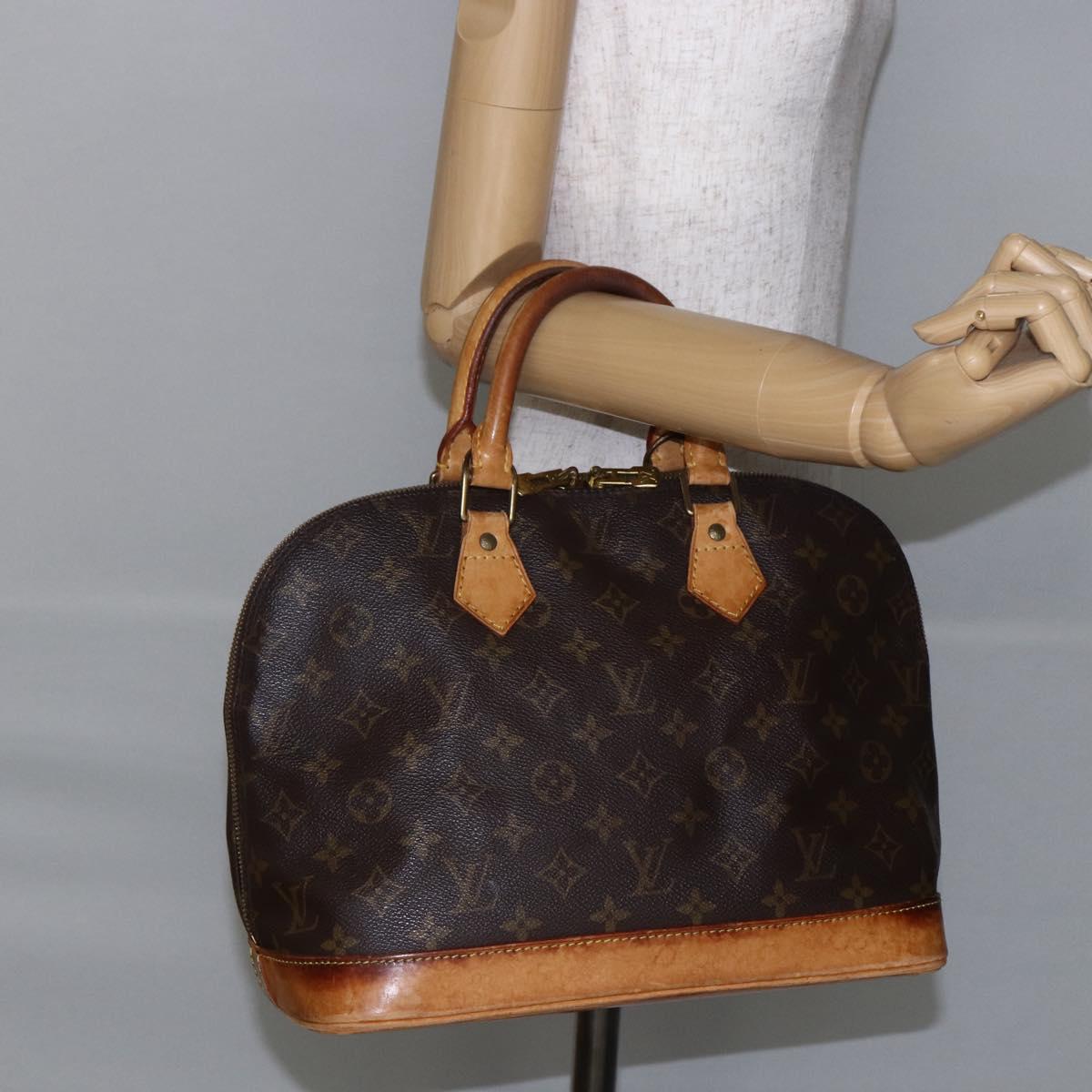LOUIS VUITTON Monogram Alma Hand Bag M51130 LV Auth BA6493