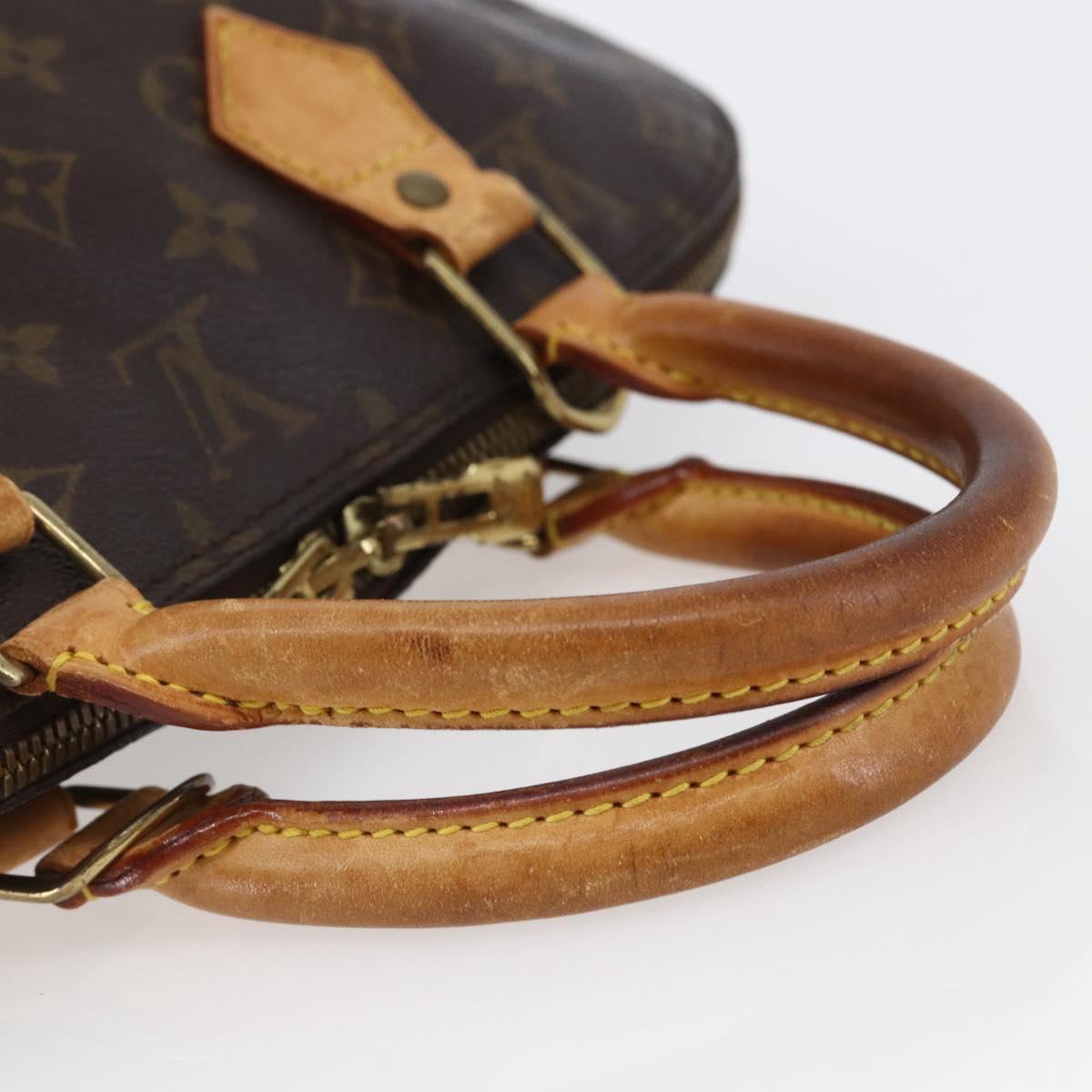 LOUIS VUITTON Monogram Alma Hand Bag M51130 LV Auth BA6493