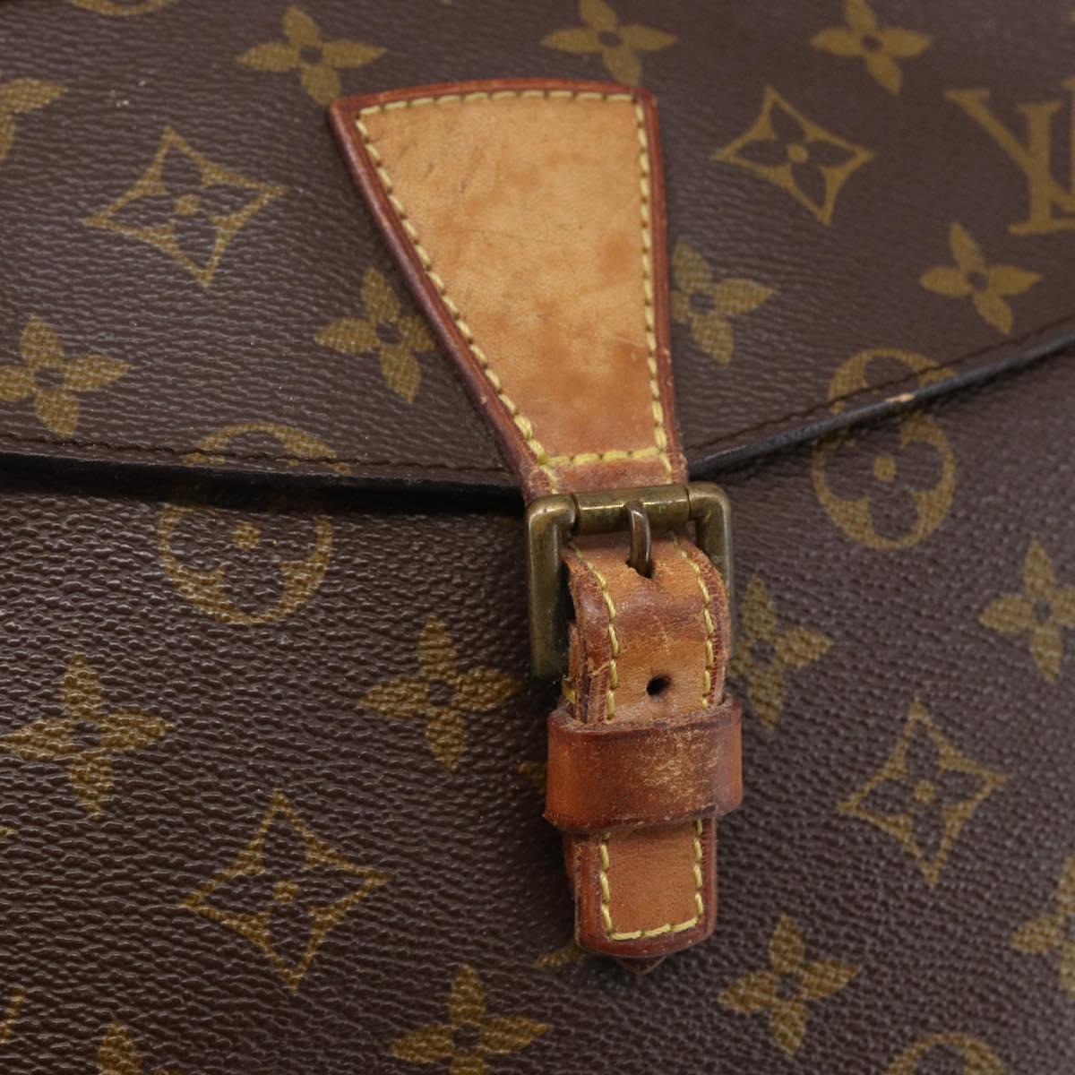 LOUIS VUITTON Monogram Jeune Fille GM Shoulder Bag Vintage M51225 LV Auth BA6494