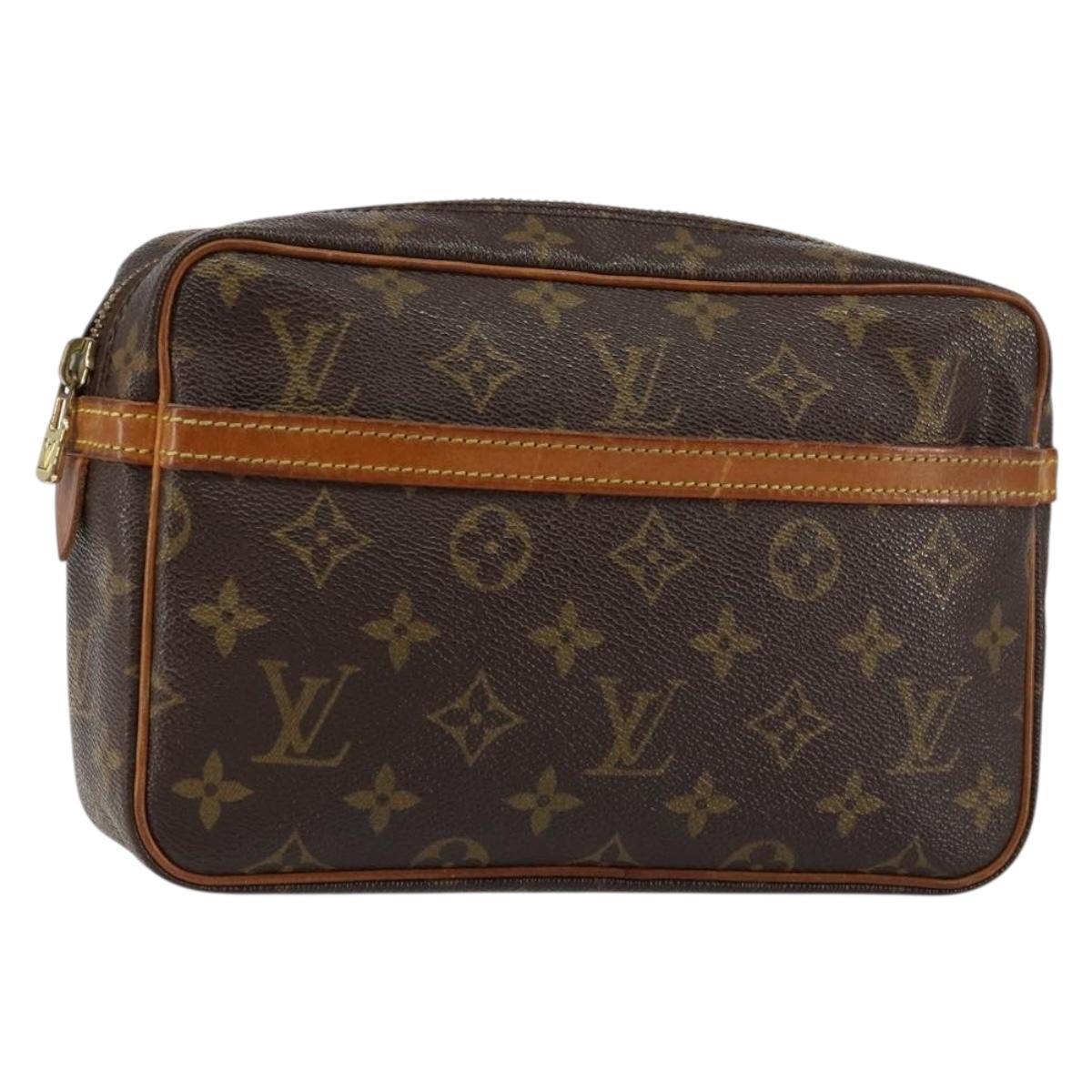LOUIS VUITTON Monogram Compiegne 23 Clutch Bag M51847 LV Auth BA6497