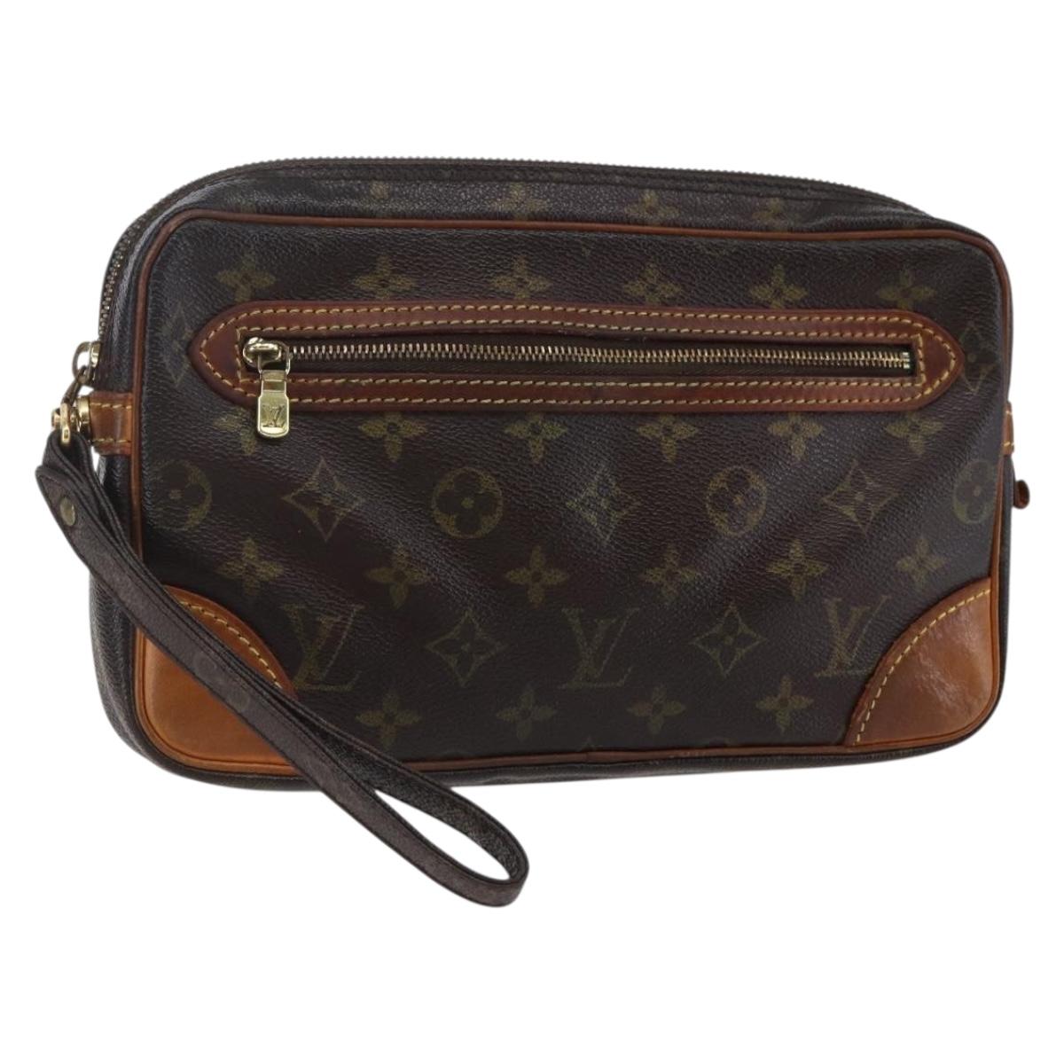 LOUIS VUITTON Monogram Marly Dragonne GM Clutch Bag M51825 LV Auth BA6498