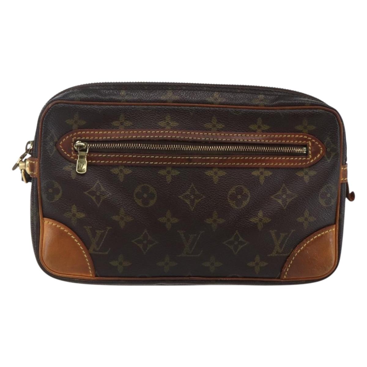 LOUIS VUITTON Monogram Marly Dragonne GM Clutch Bag M51825 LV Auth BA6498