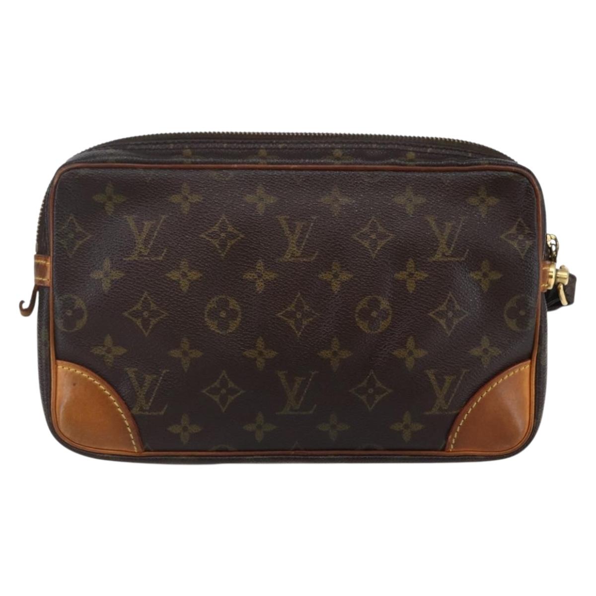 LOUIS VUITTON Monogram Marly Dragonne GM Clutch Bag M51825 LV Auth BA6498