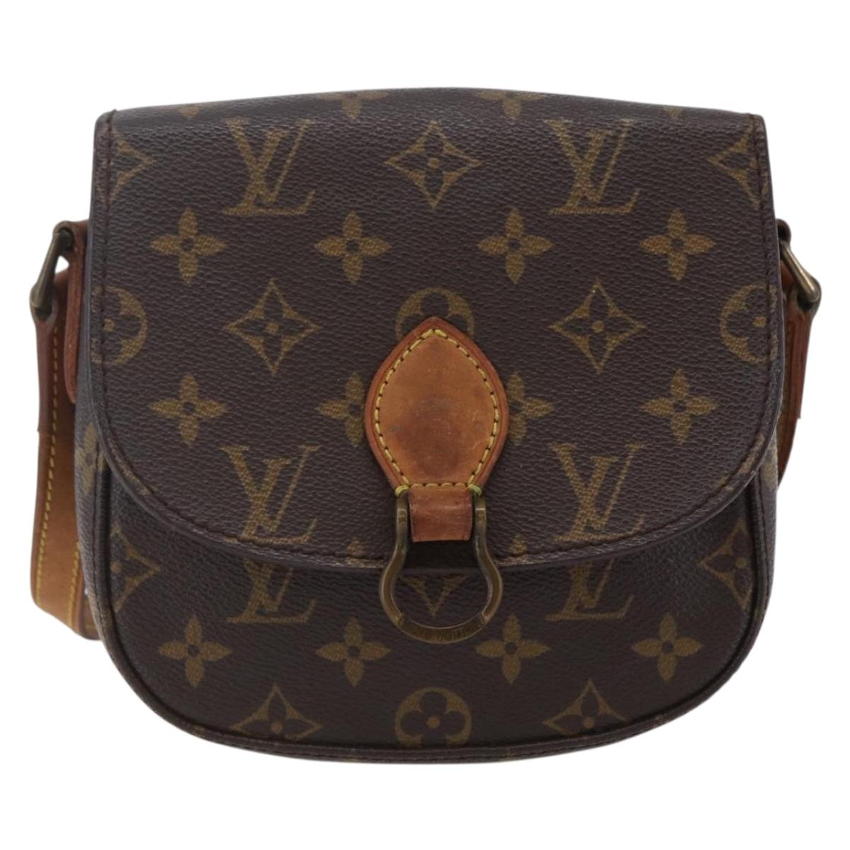LOUIS VUITTON Monogram Saint Cloud PM Shoulder Bag M51244 LV Auth BA6499