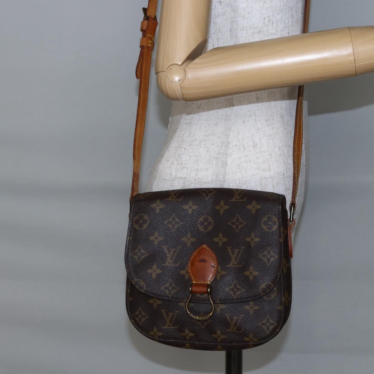 LOUIS VUITTON Monogram Saint Cloud MM Shoulder Bag M51243 LV Auth BA6501
