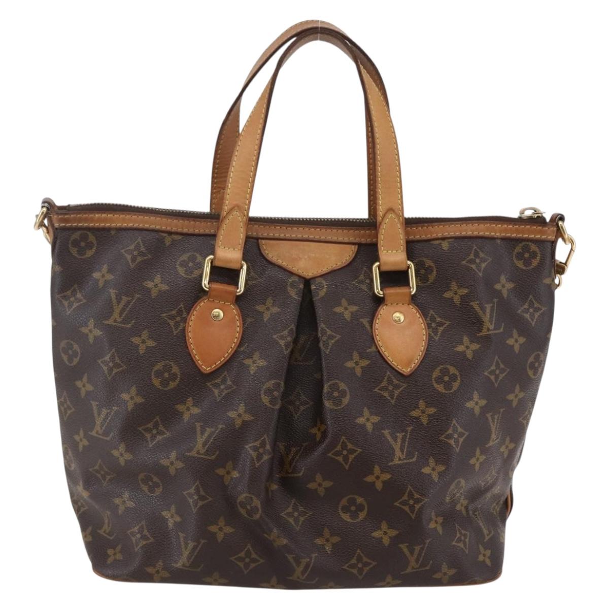 LOUIS VUITTON Monogram Palermo PM Tote Bag M40145 LV Auth BA6506