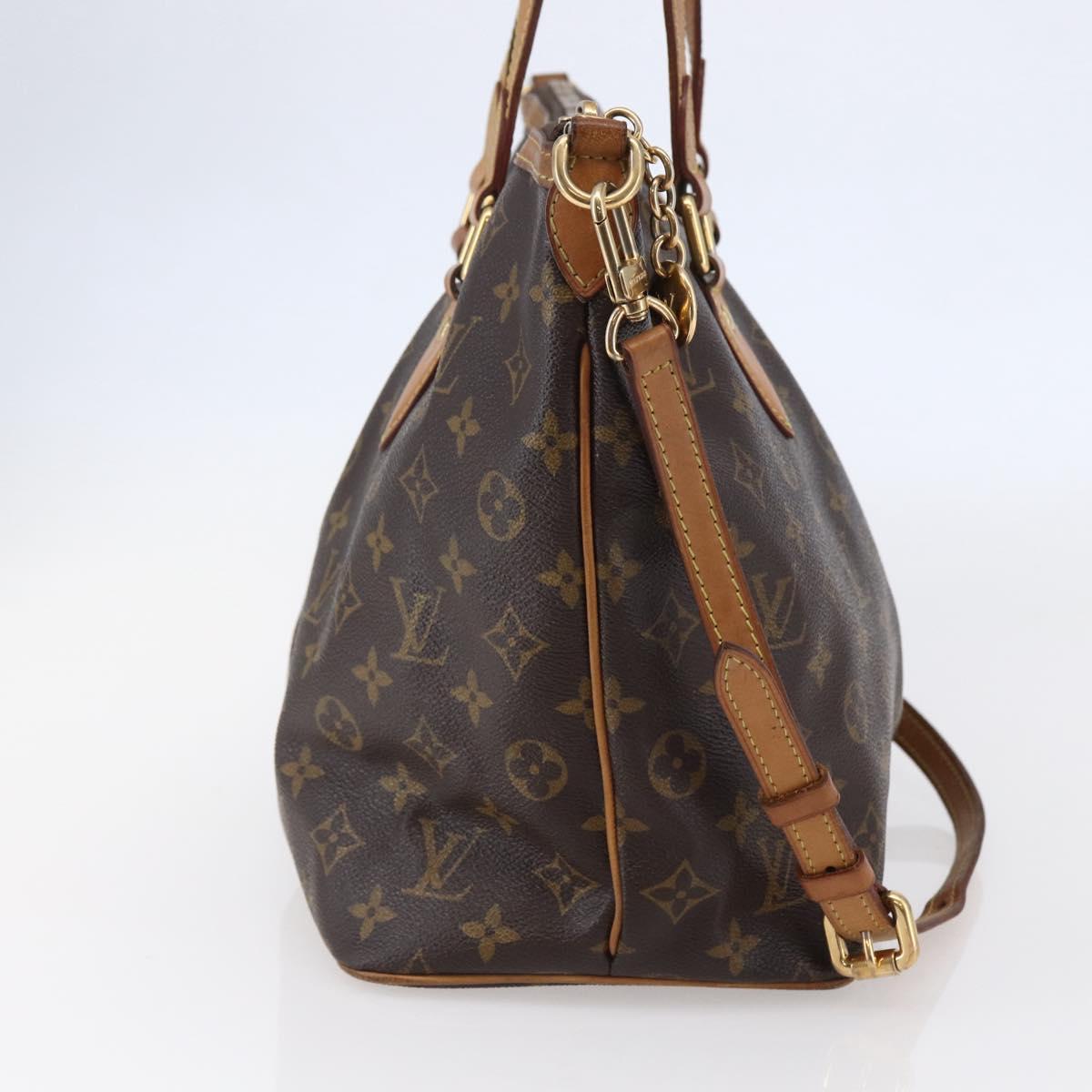 LOUIS VUITTON Monogram Palermo PM Tote Bag M40145 LV Auth BA6506