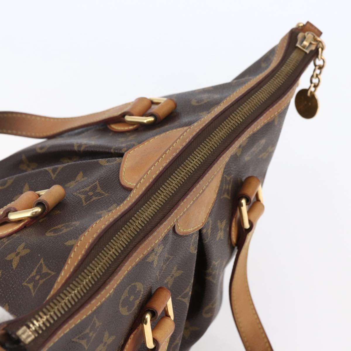 LOUIS VUITTON Monogram Palermo PM Tote Bag M40145 LV Auth BA6506