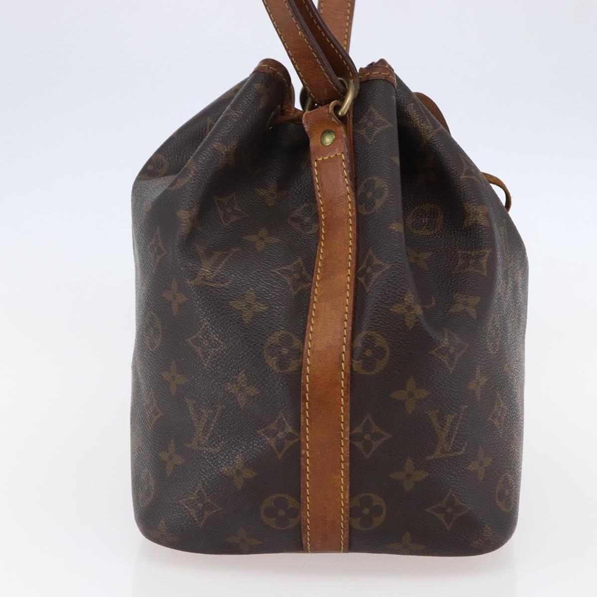LOUIS VUITTON Monogram Petit Noe Shoulder Bag M42226 LV Auth BA6508