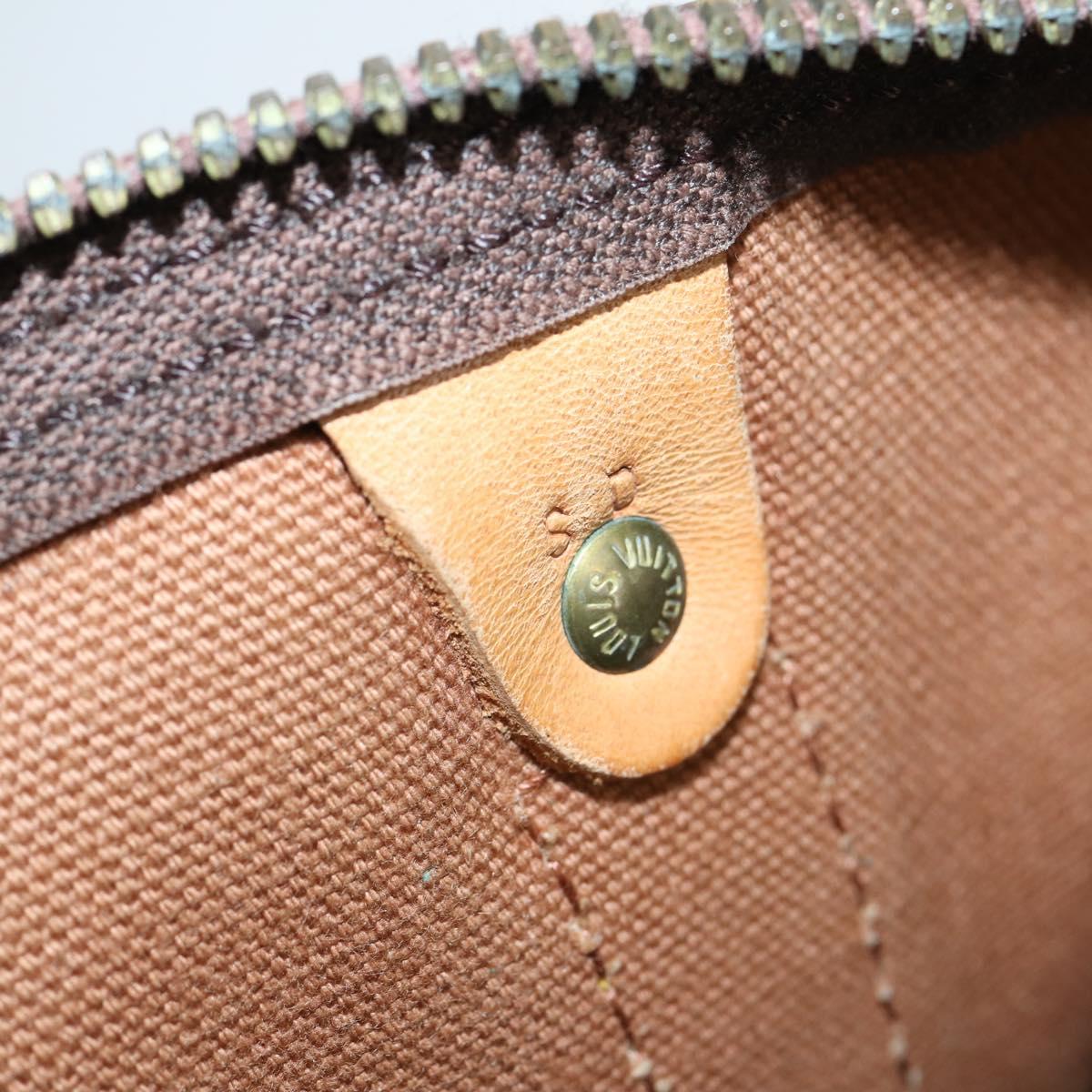 LOUIS VUITTON Monogram Keepall 55 Boston Bag M41424 LV Auth BA6510