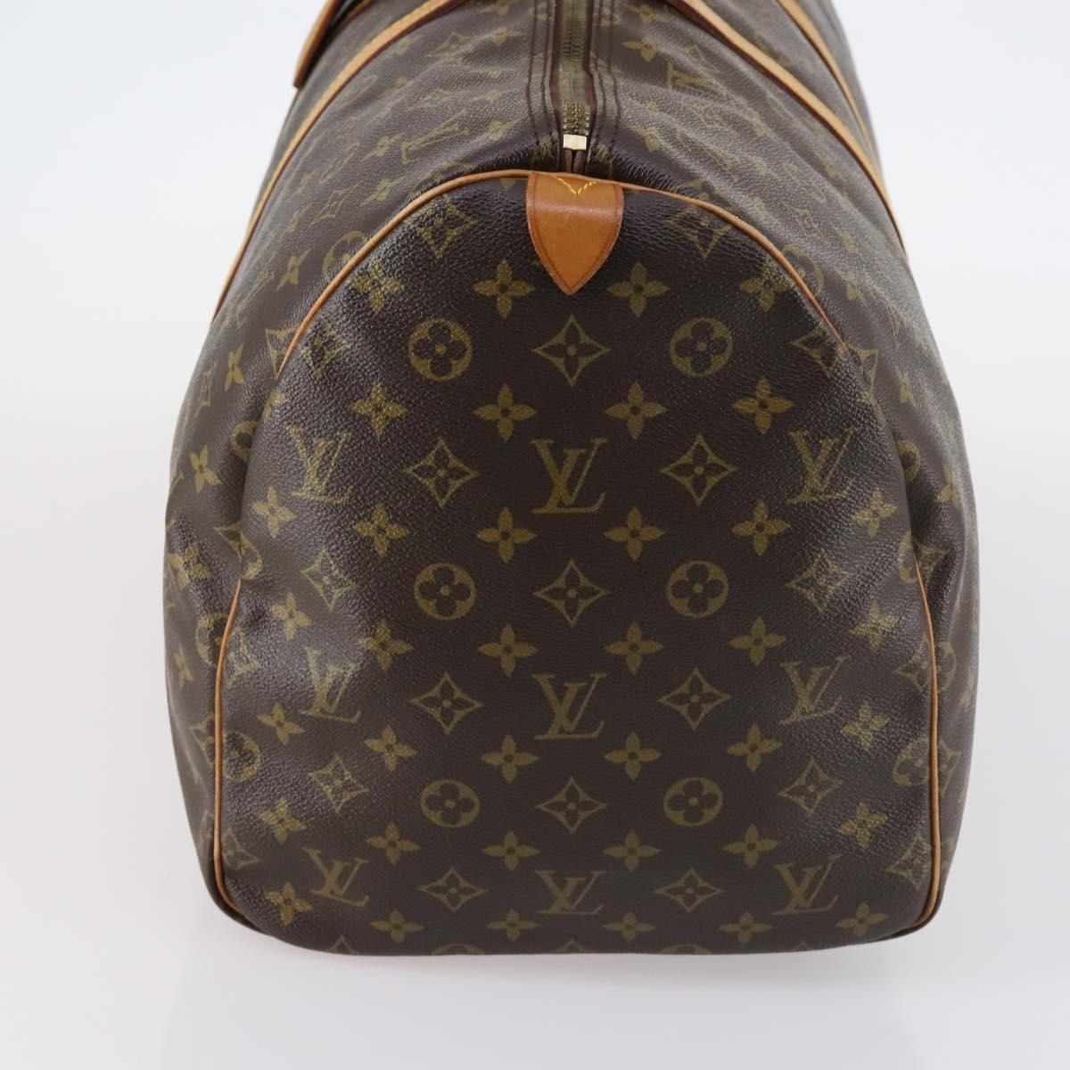 LOUIS VUITTON Monogram Keepall 55 Boston Bag M41424 LV Auth BA6510
