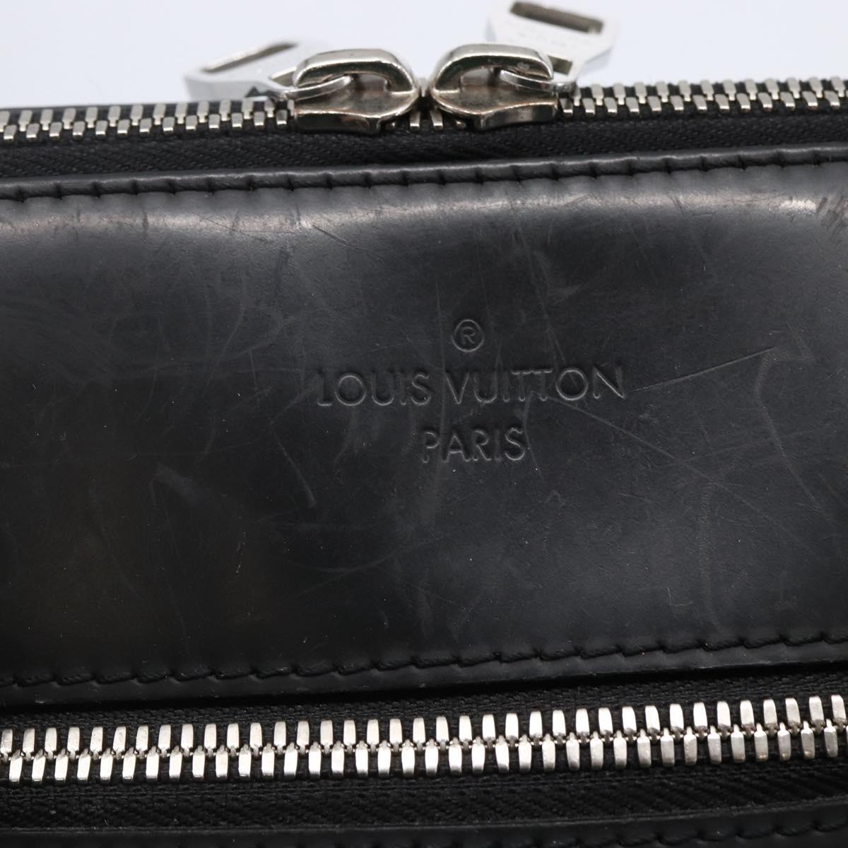 LOUIS VUITTON Macassar Porte DocumentsJules Bag Black M54019 Auth BA6512