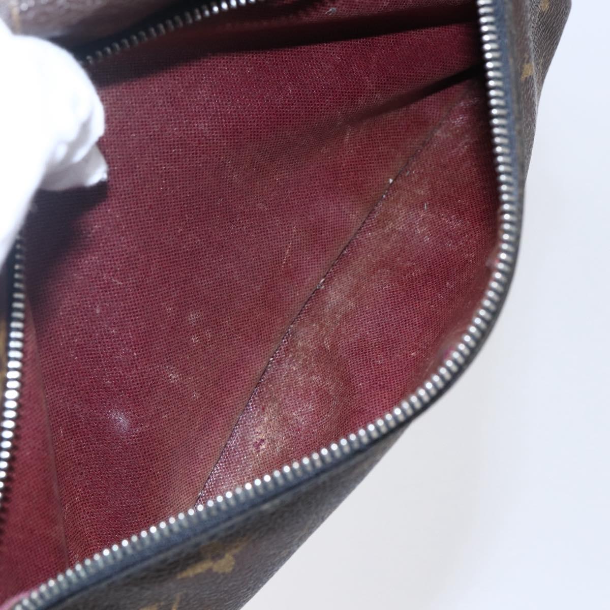 LOUIS VUITTON Monogram Macassar Trousse Toilette Bag M40378 LV Auth BA6513