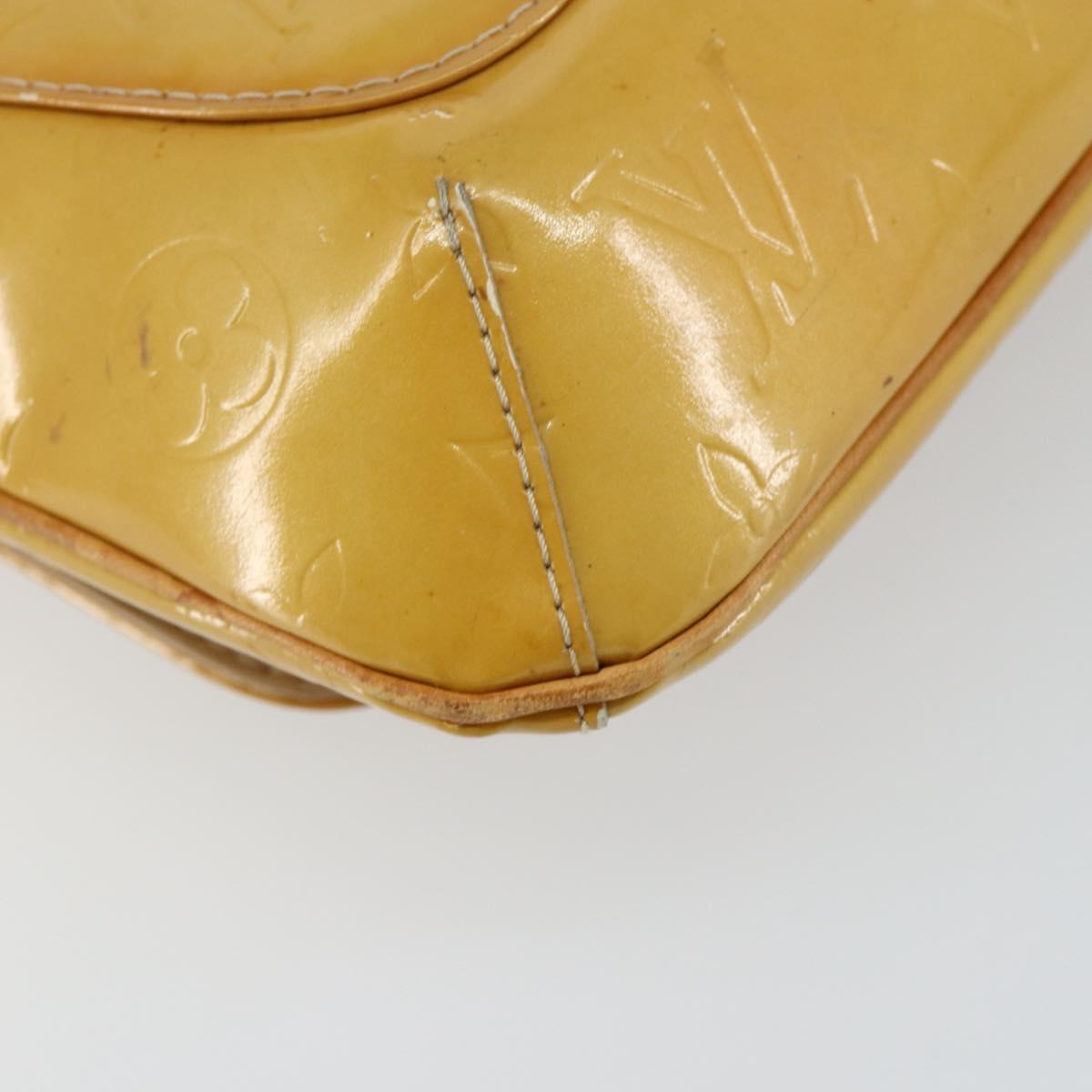 LOUIS VUITTON Monogram Vernis Thompson Street Bag Beige M91301 LV Auth BA6514