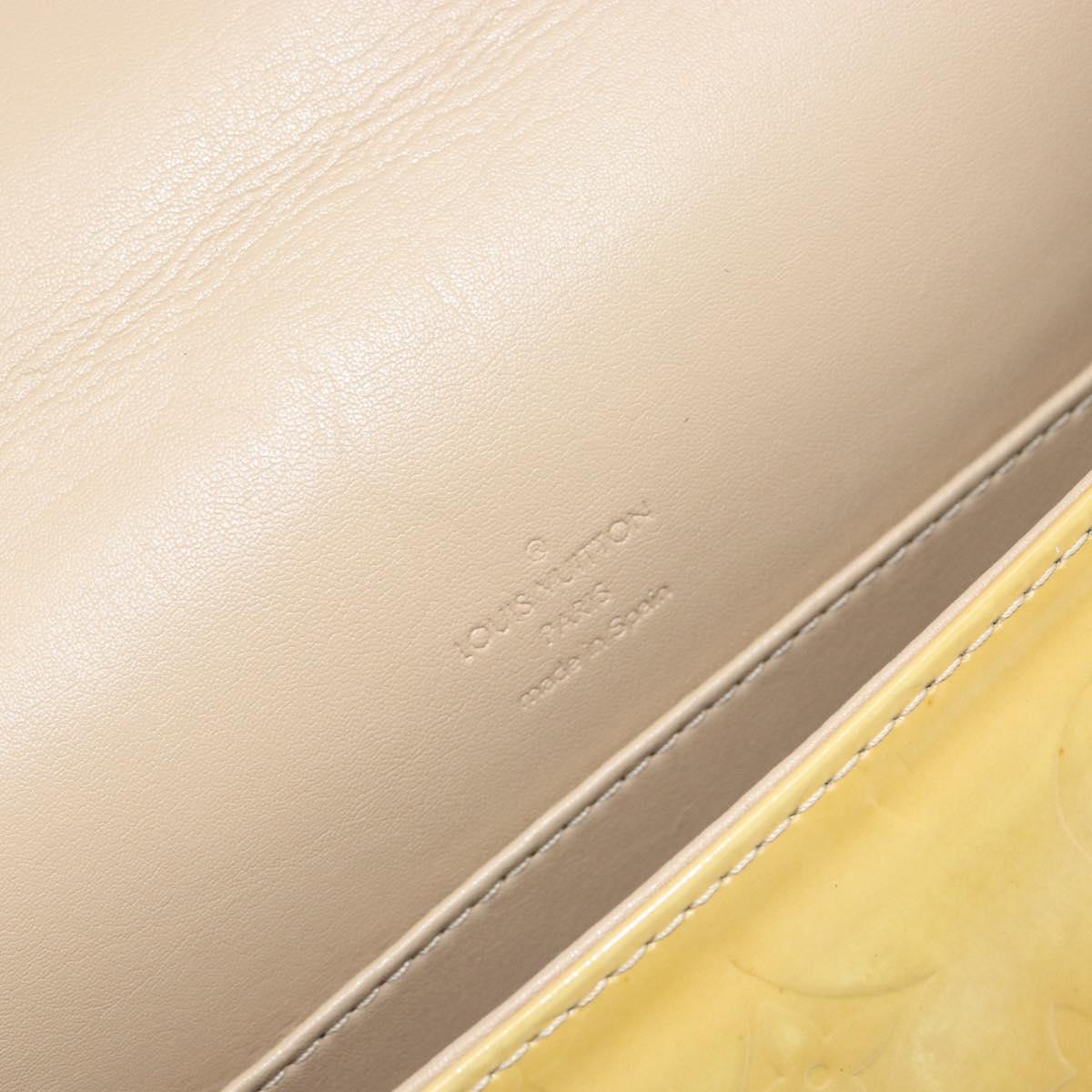 LOUIS VUITTON Monogram Vernis Thompson Street Bag Beige M91301 LV Auth BA6514
