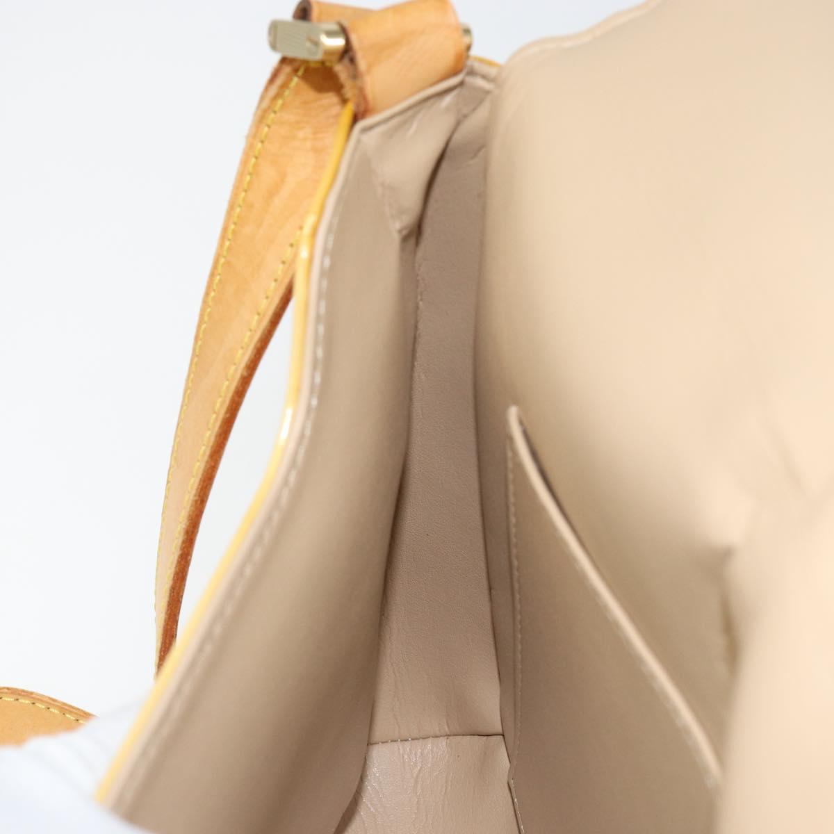 LOUIS VUITTON Monogram Vernis Thompson Street Bag Beige M91301 LV Auth BA6514