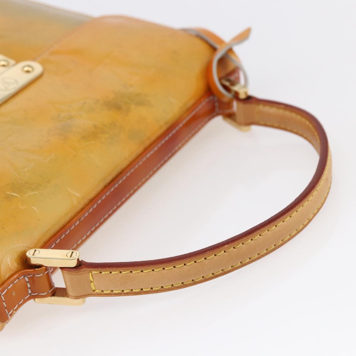 LOUIS VUITTON Monogram Vernis Spring Street Hand Bag Gris M91029 LV Auth BA6515