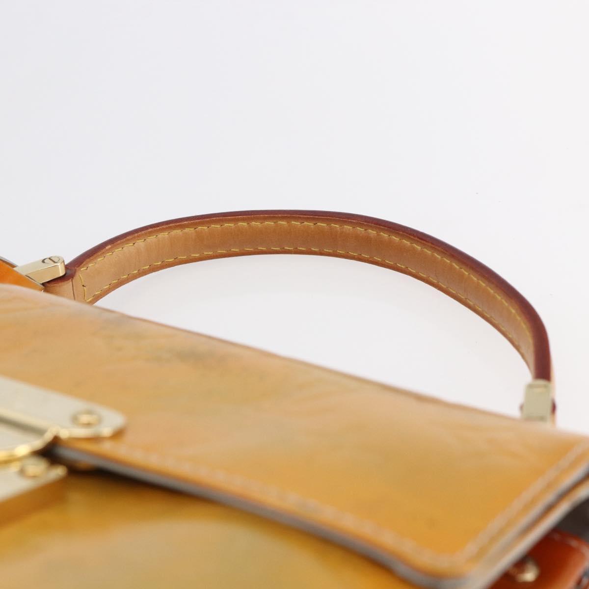 LOUIS VUITTON Monogram Vernis Spring Street Hand Bag Gris M91029 LV Auth BA6515