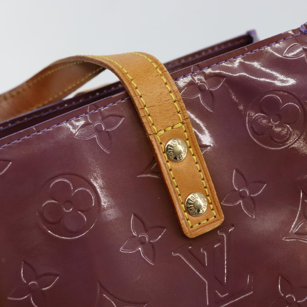 LOUIS VUITTON Monogram Vernis Reade PM Hand Bag Purple Viole M93578 Auth BA6516