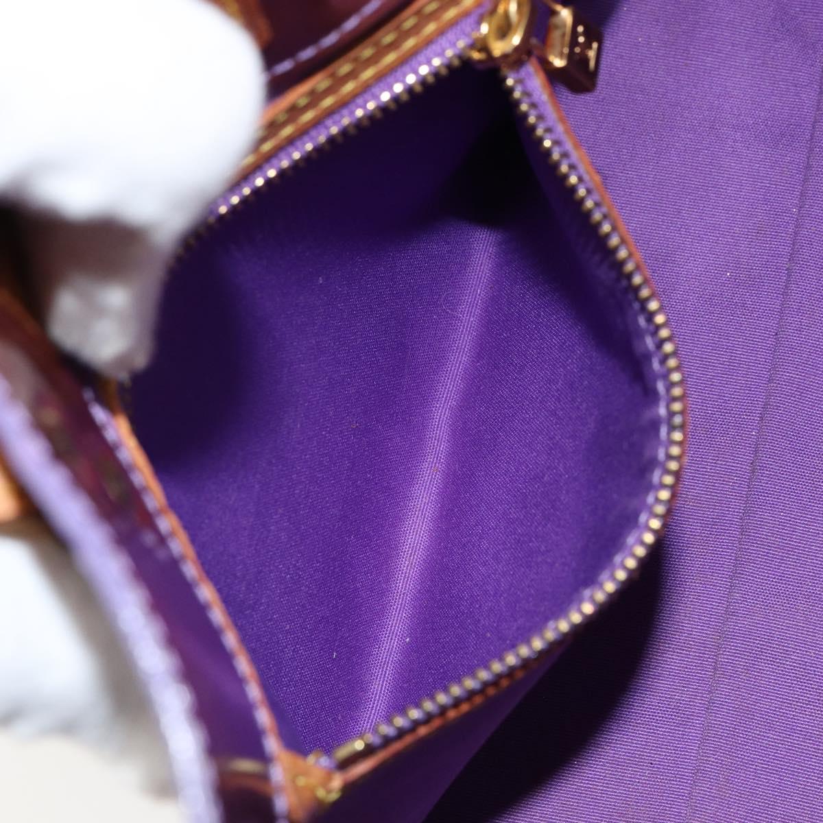 LOUIS VUITTON Monogram Vernis Reade PM Hand Bag Purple Viole M93578 Auth BA6516