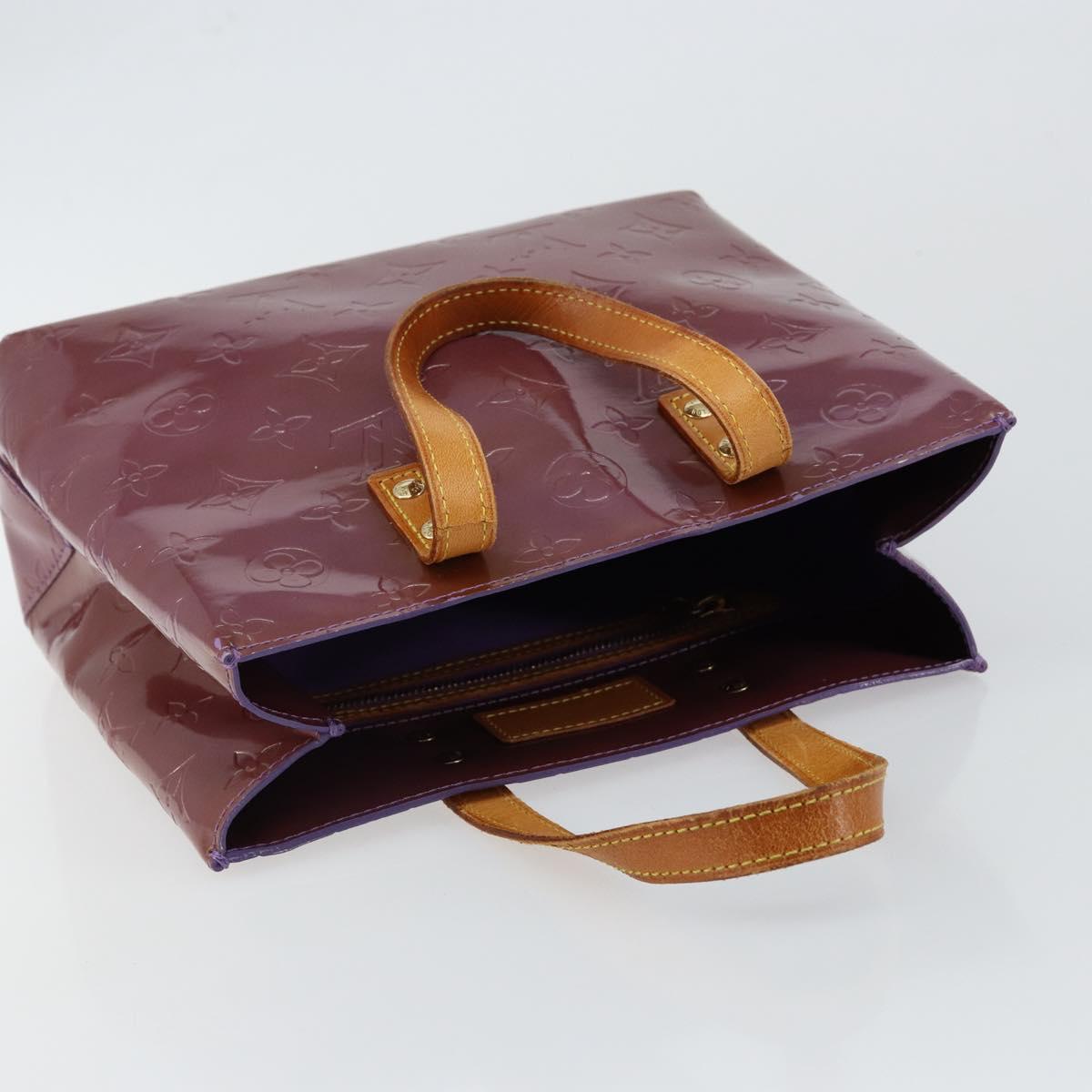 LOUIS VUITTON Monogram Vernis Reade PM Hand Bag Purple Viole M93578 Auth BA6516